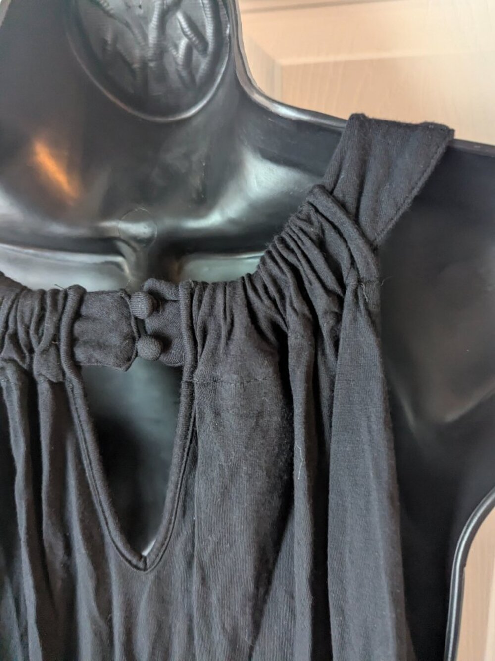 INC black sleeveless long top with embroidery - 3X - Picture 5 of 6